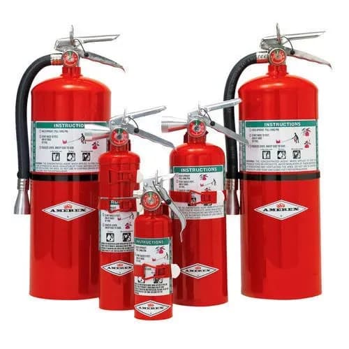 Halotron fire extinguishers