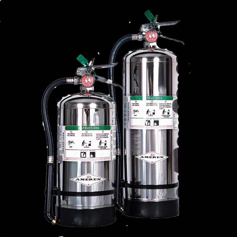 Wet Class K fire extinguishers